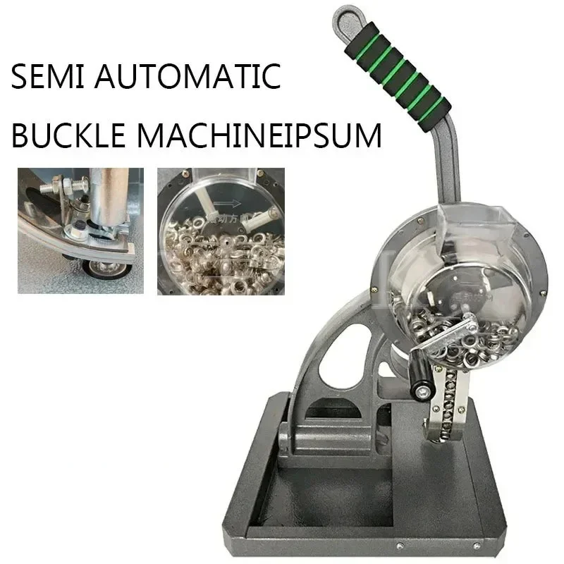 Semi Automatic Buckle Machine Manual Buckle Machine Advertising Banner Spray Painting Cloth Leather Punching Machine Equipment