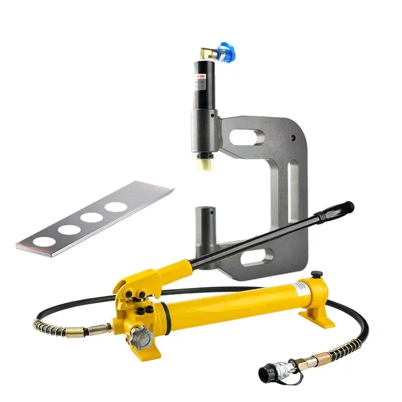 CXG 200 Manual Hydraulic Hole Puncher for Stainless Steel Plate Fast Steel Bridge Punching Machine with Hand Pump Tool Fast