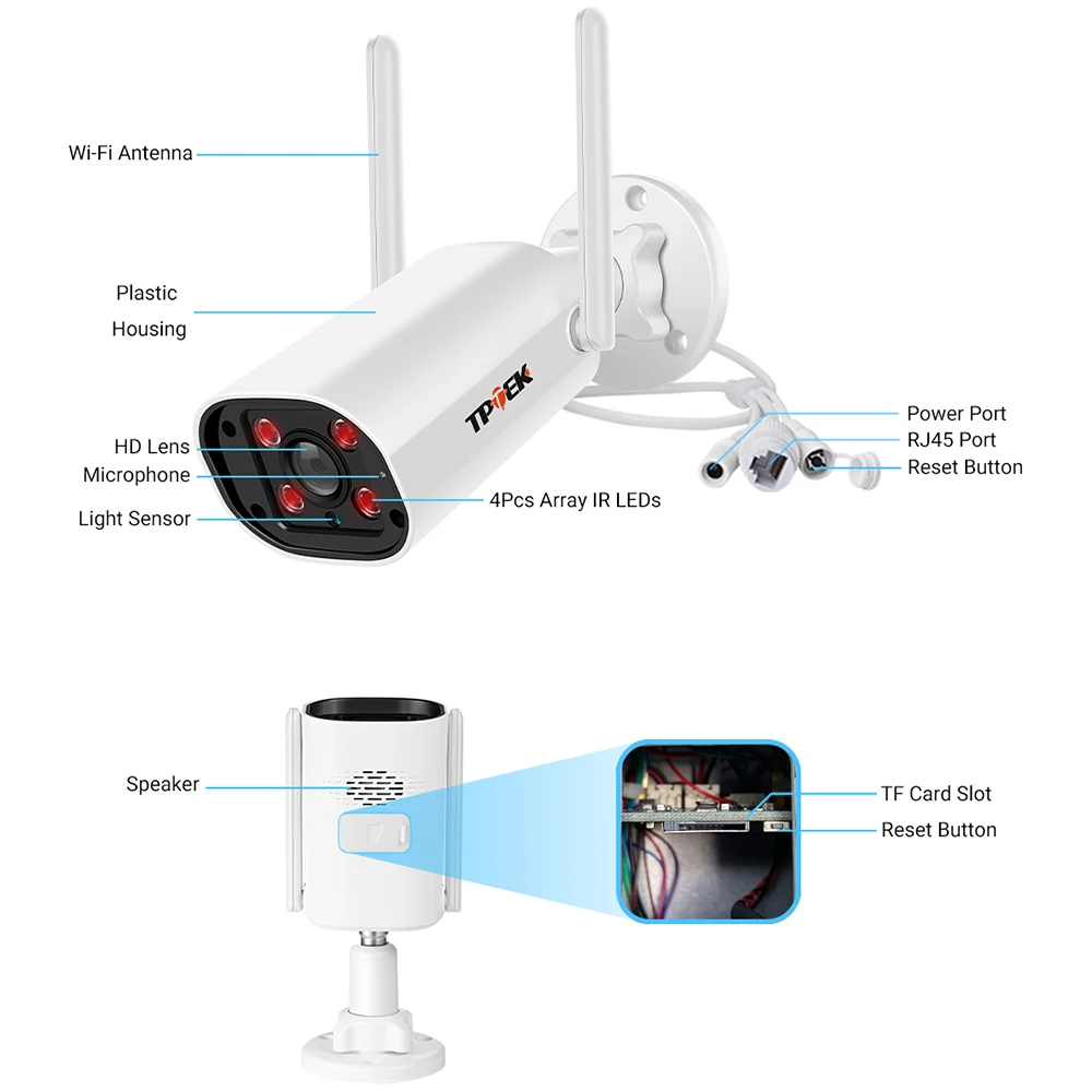 2k câmera ip wifi vigilância ao ar livre segurança cctv 4mp wi fi camara sem fio bala rede de vídeo wi-fi à prova dwaterproof água camhi cam