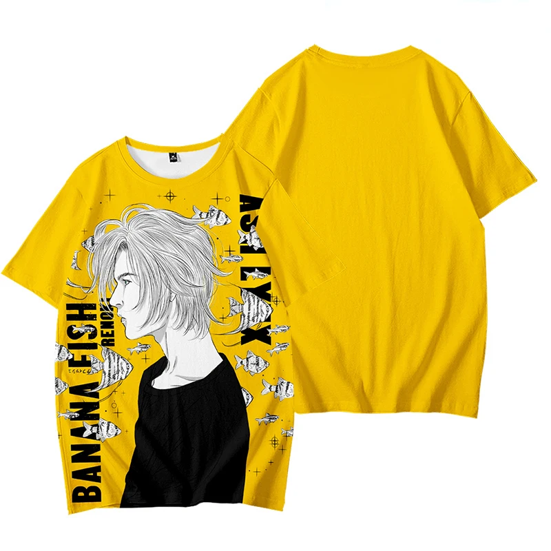 Moda BANANA FISH T-Shirt Boy girls maglietta estiva a maniche corte donna uomo bambini O collo T Shirt Tee Tops