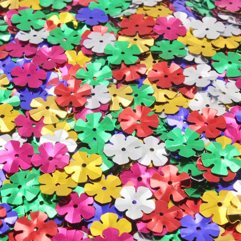 250-2000pcs Mixed Pastel Flower Sequins PVC Paillette For Wedding Party Decorations DIY Clothing Handmade Sewing Accessories