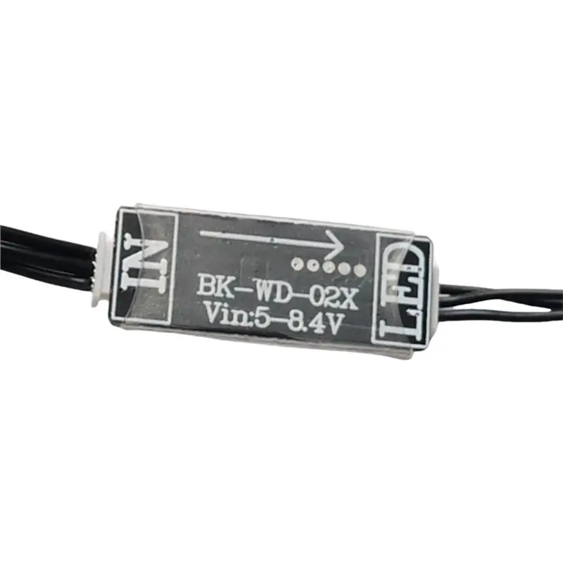 ABJF-DC 5-8.4V Tailpipe Light 5Mm Lamp Beads 25.8X10.3X4.5Mm Controller With Signal Cable DIY Accessories For RC Car Model