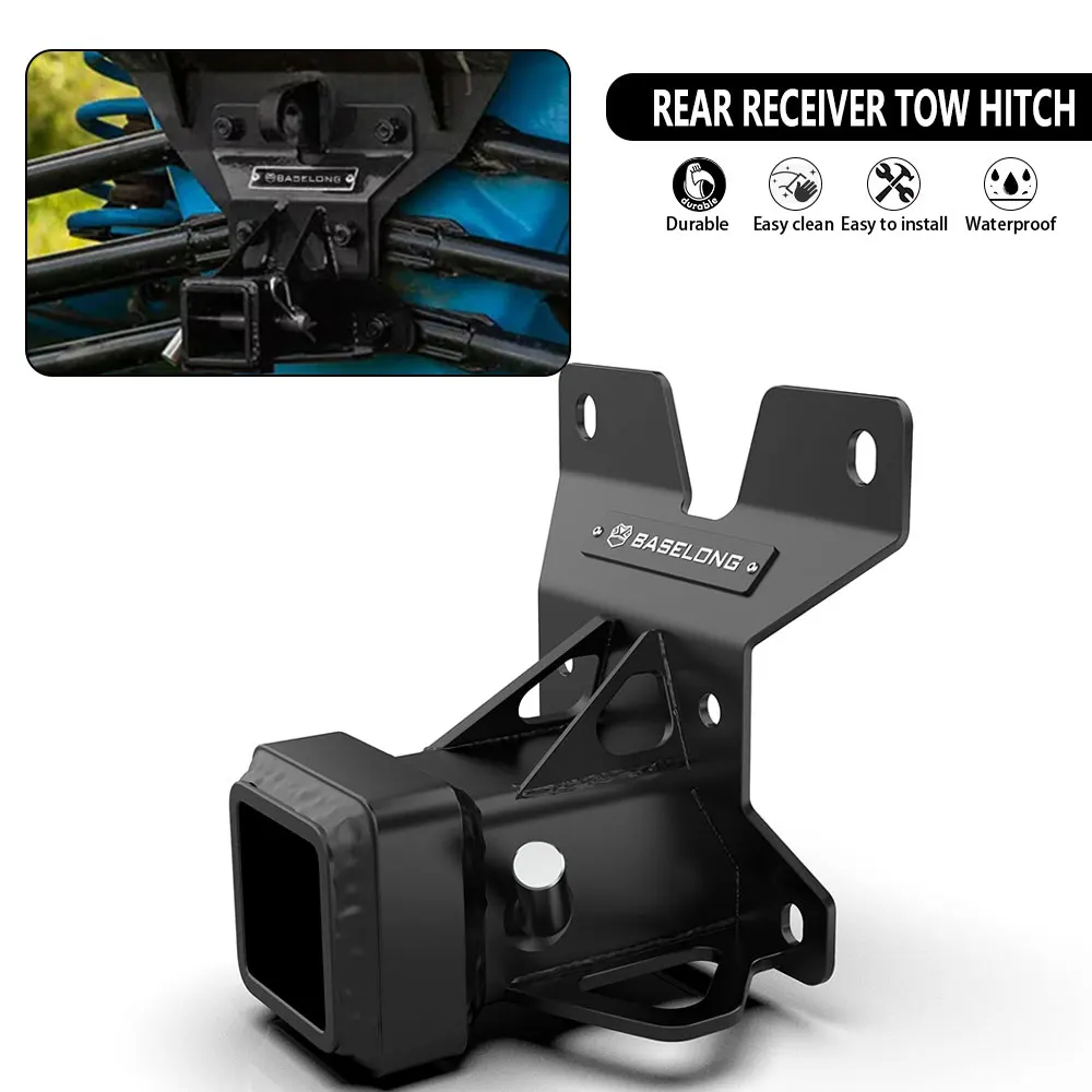 

For Can Am Maverick X3 ATV Parts 2017 2018 2019 2020 2021 2022 2023 2024 2" Rear Receiver Hitch Heavy-Duty Tow Hitch Accessories