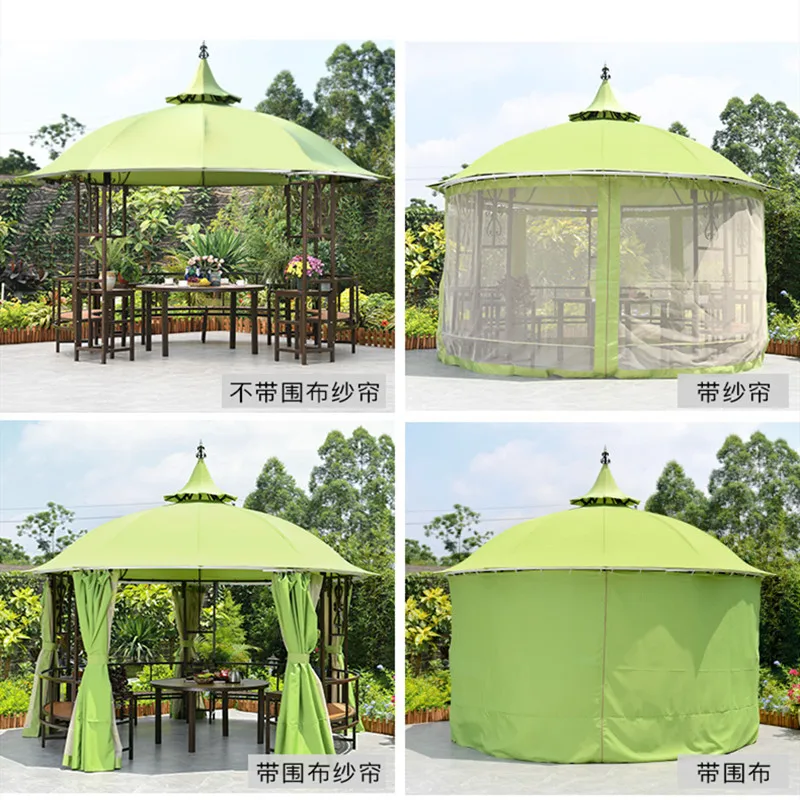 

Pavilion Outdoor Gazebo Villa Garden Courtyard Gazebo Casual Simple Agritainment Hexagonal Pavilion White House Fort Tent