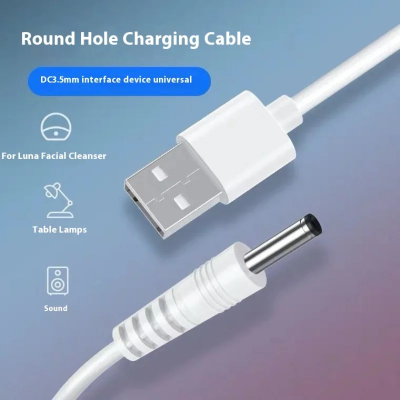 Universal Power Cable USB To DC 3.5mm Round Charge Adapter Connector Cable For Router TV Box Table Lamp Power Data Cable