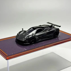 Newly Stocks U2 1:64 Zonda 760LH Black Carbon Color Resin Model Car Collect Ornaments Gift