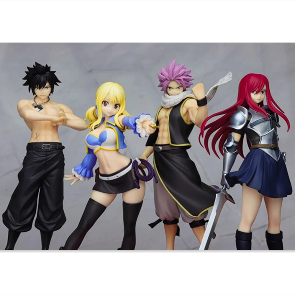 

Original Brand New ‌In Stock ‌‌GSC POP UP PARADE Fairy Tail Erza Natsu Lucy Gray Figure Set Collectible Gift Decor