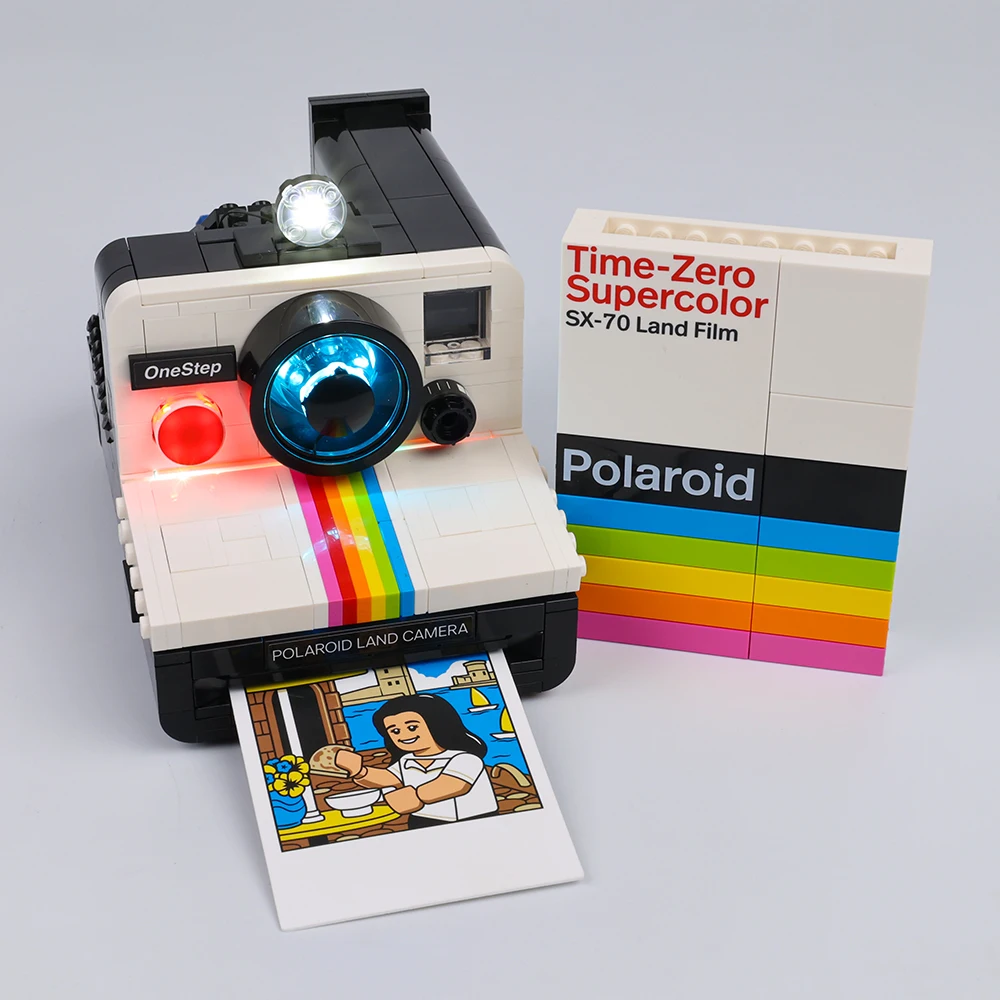 EASYLITE Led Light Kit per idee Polaroid onepstep SX-70 Camera 21345 Building Blocks mattoni giocattoli fai da te Set regalo No Model