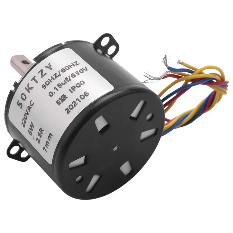 4X 50Ktyz Ac220v 10W 0.5A 2.5R/ Min Permanent Magnet Synchronous Motor Ac Gear Reduction Motor Cw / Ccw