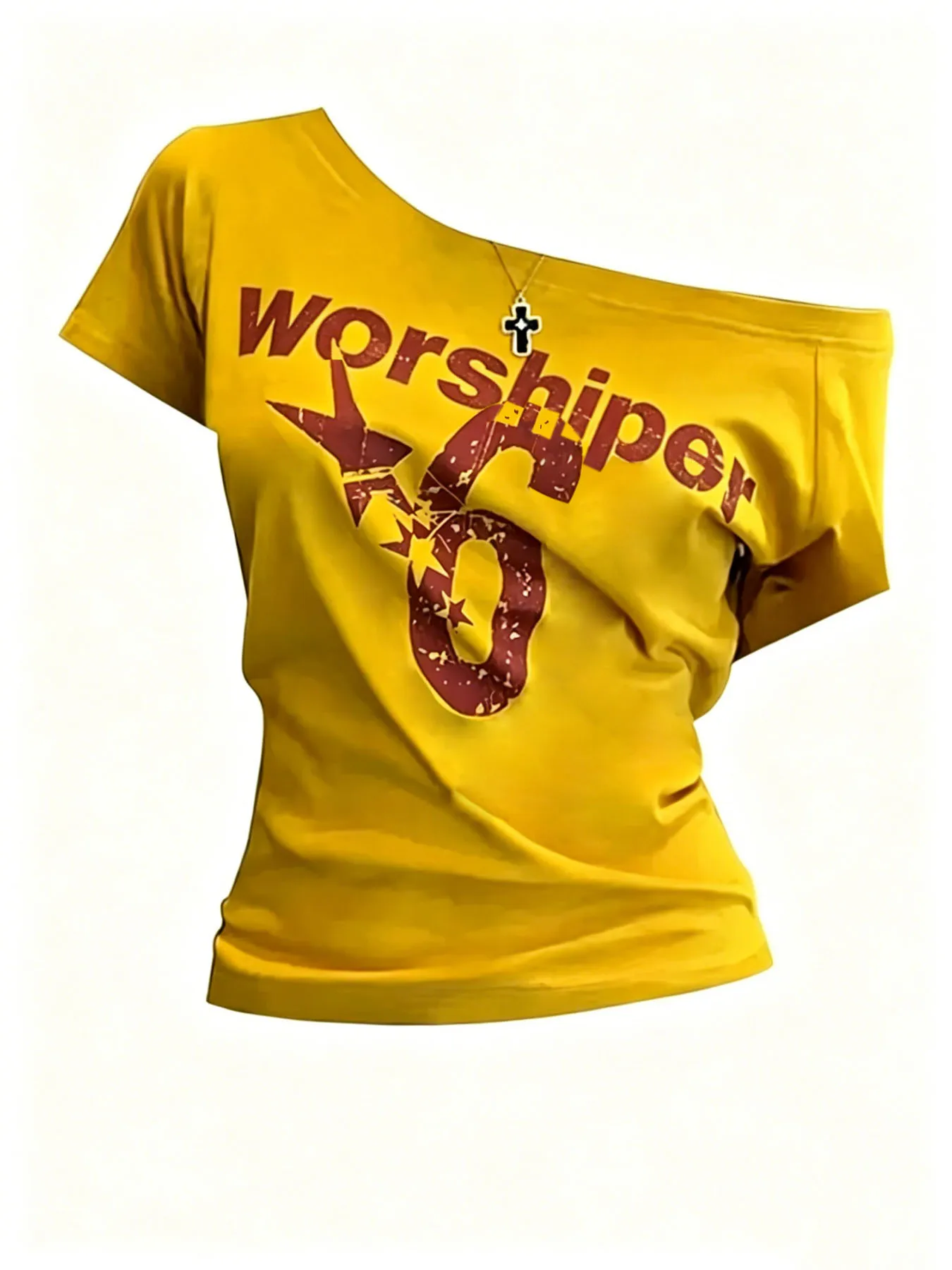 Y2k Sport Summer Off Shoulder Top Women Sexy Vintage 2000s Short Sleeve T Shirt Lady Body Basic Crop Top Female Casual