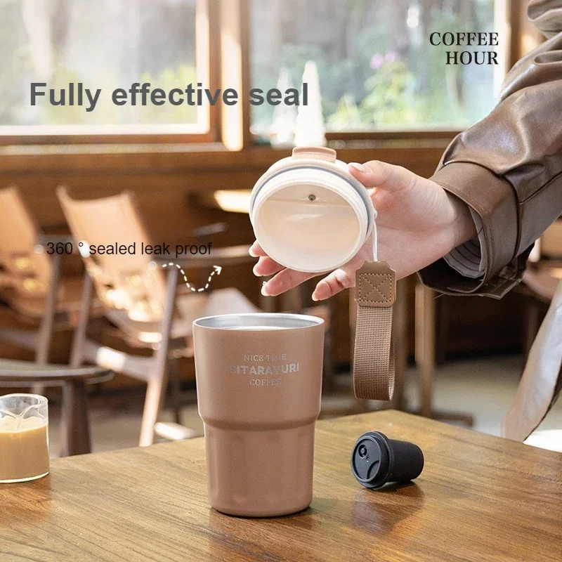 زجاجة ترمس من الفولاذ المقاوم للصدأ فائقة الجمال ، كوب قهوة عصري ، زجاجة ماء مفرغة ، السفر في المكتب ، من من من الخارج #5