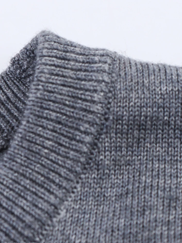 Estilo europeu nova moda feminina versátil temperamento botão decoração destacável em torno do pescoço manga longa topo de malha