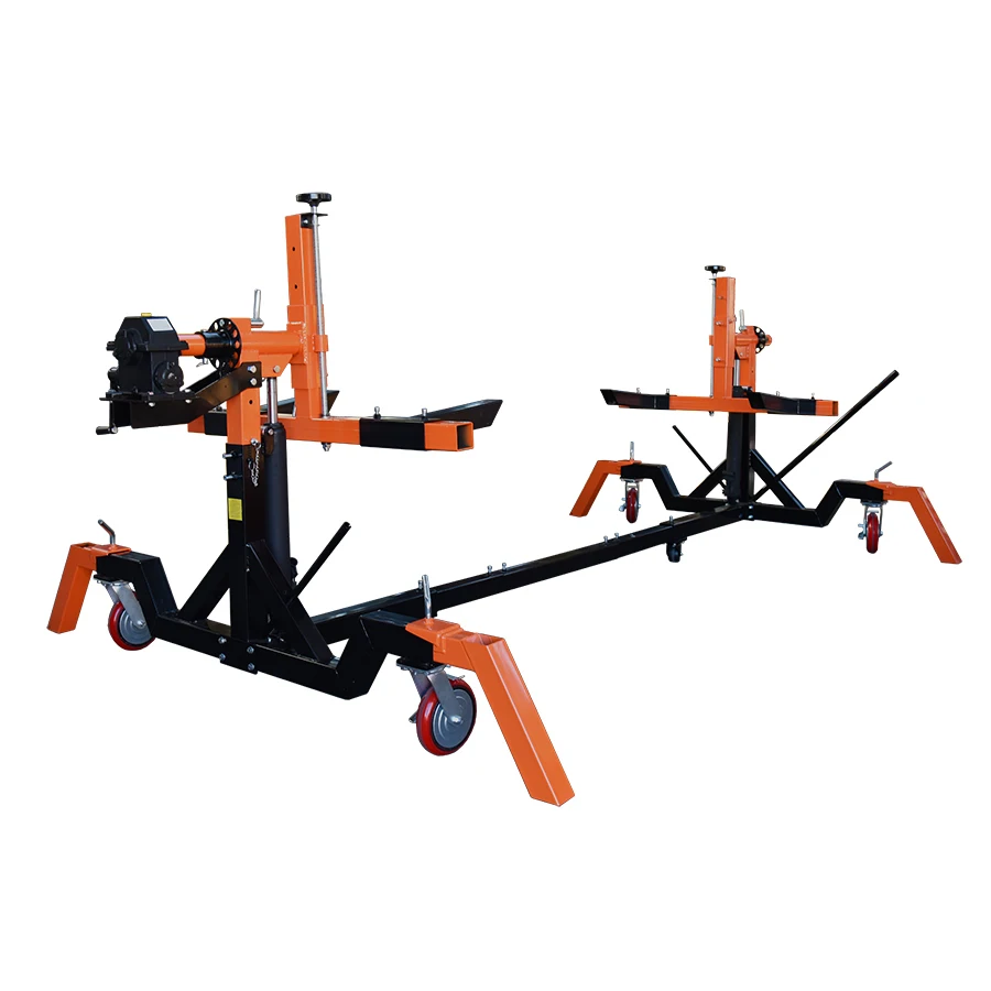 

Lowest Price Hot Sale4500lbs Car Body Painting Car Rotisserie with Gearbox High Quality