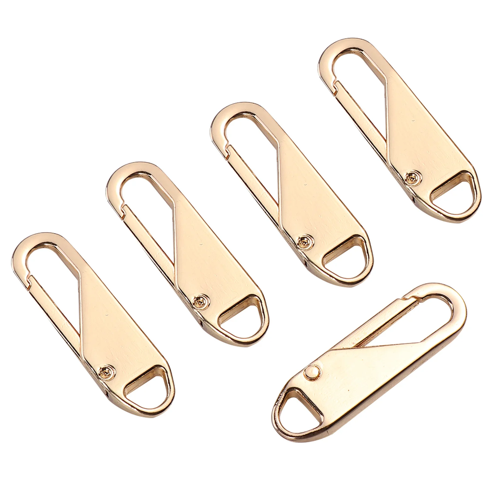 

6Pcs Zipper Pullers Easy Install No Tools Durable Alloy Replacement for Backpacks Suitcases Gym Bags Coats Sportswear DIY Crafts