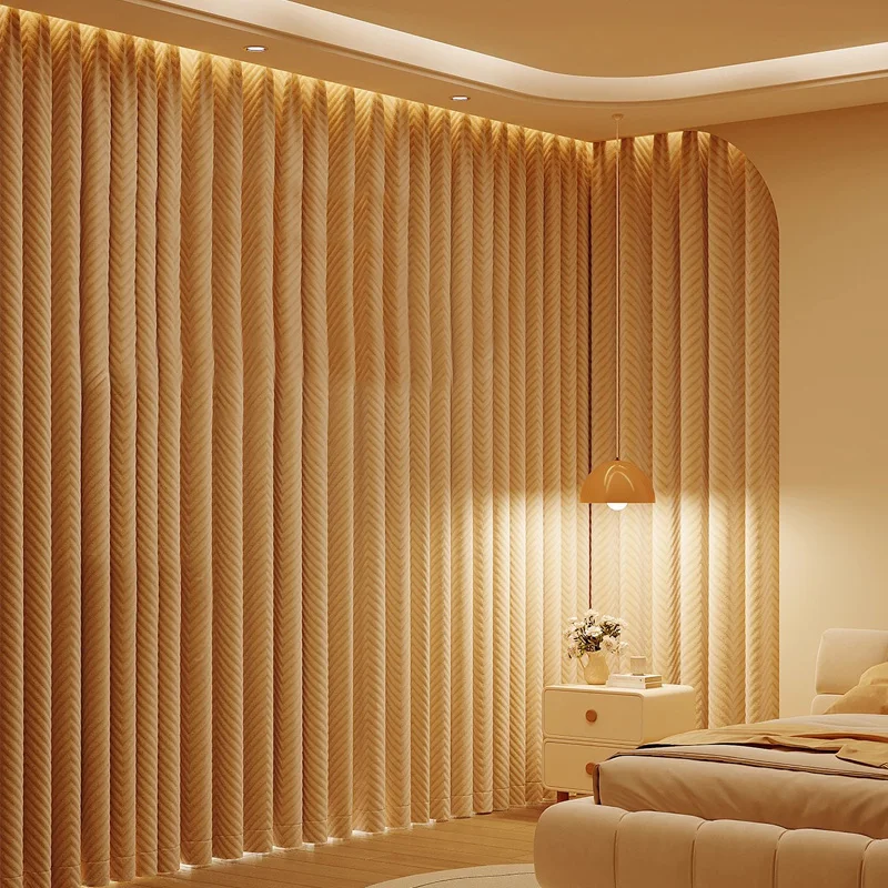 

1 шт. современные роскошные плотные шторы с узором шеврона для спальни и гостиной