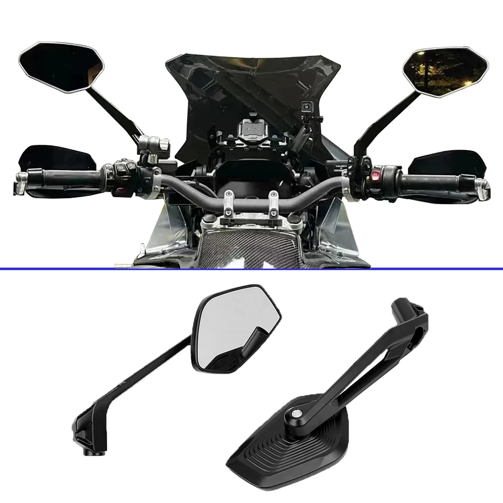 

2Pcs Black Motorcycle Rearview Mirror Replacement Part For Side Rearview Mirror For S1000R 2016 BMW 1250ADV 2013 Motorcycle Part