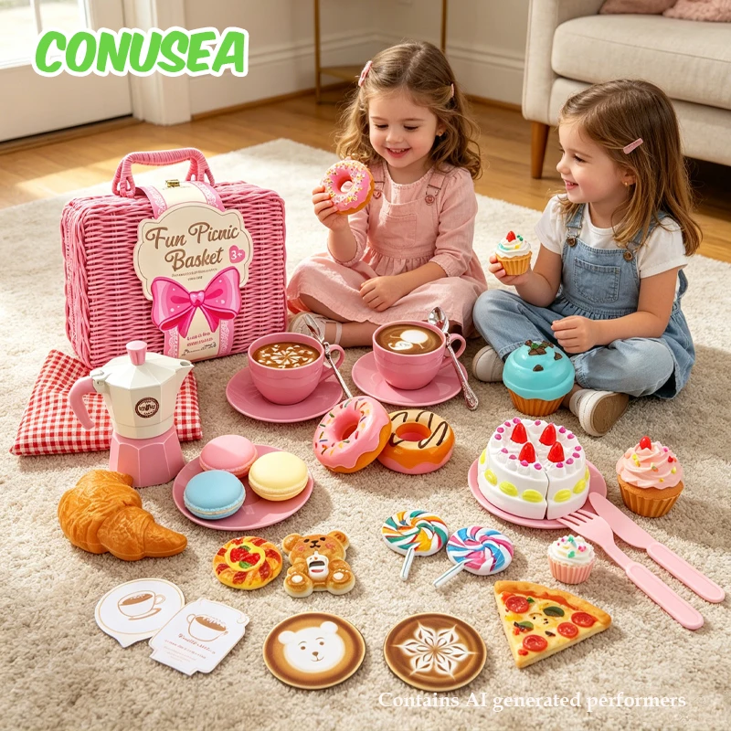 Food Snacks Game - Children Toys Girls Kitchen Picnic Food