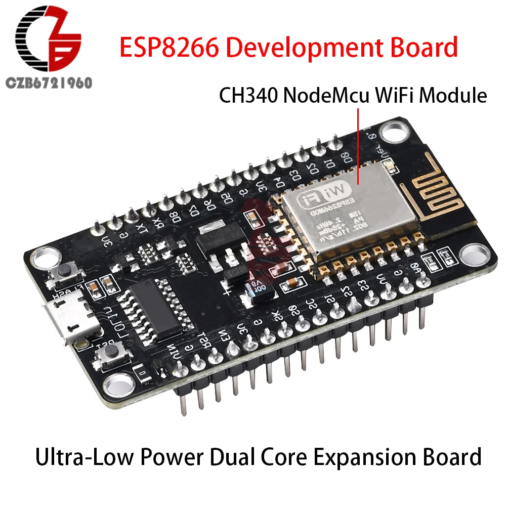 

ESP8266 Serial Development Board Wireless Module CH340 NodeMcu ESP-12E V3 Lua WiFi Ultra-Low Power Dual Core Expansion Board
