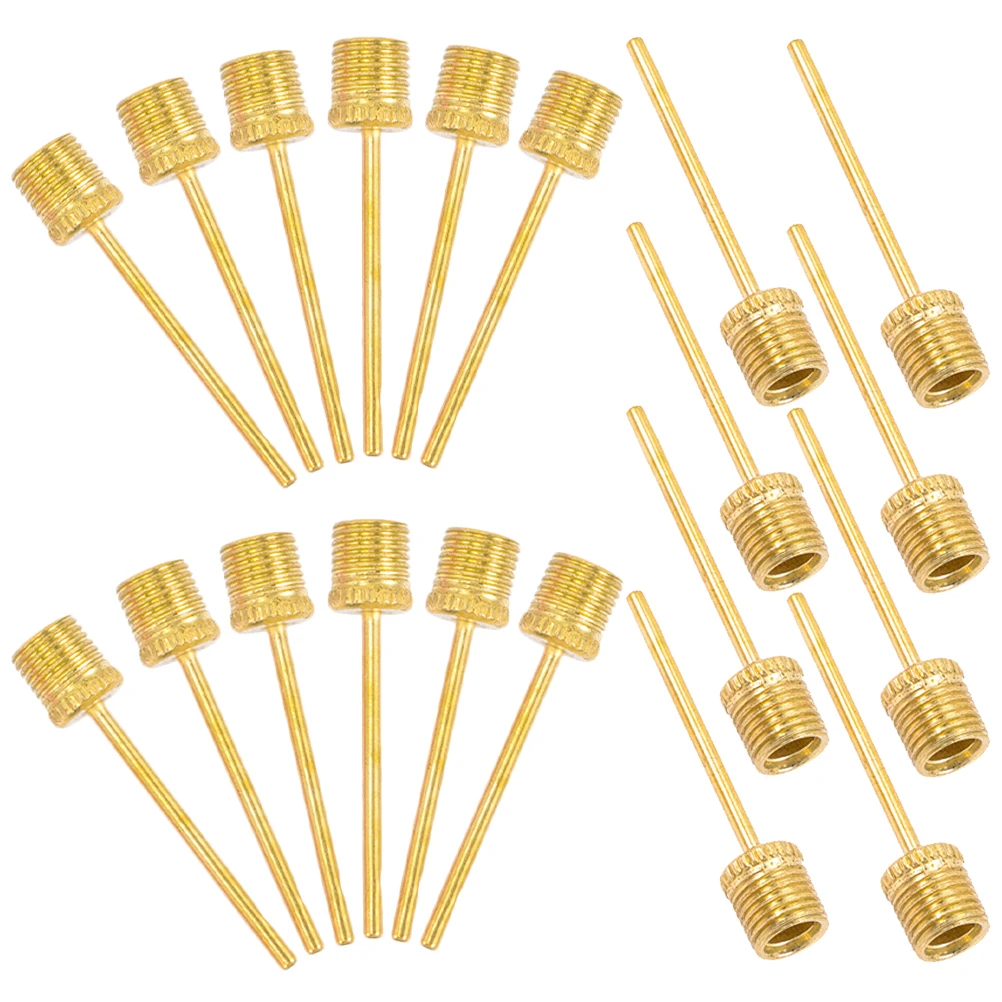 

20pcs Metal Air Pump Needles for Sports Balls Inflation Durable Yellow Basketball Soccer Volleyball Riding Accessories