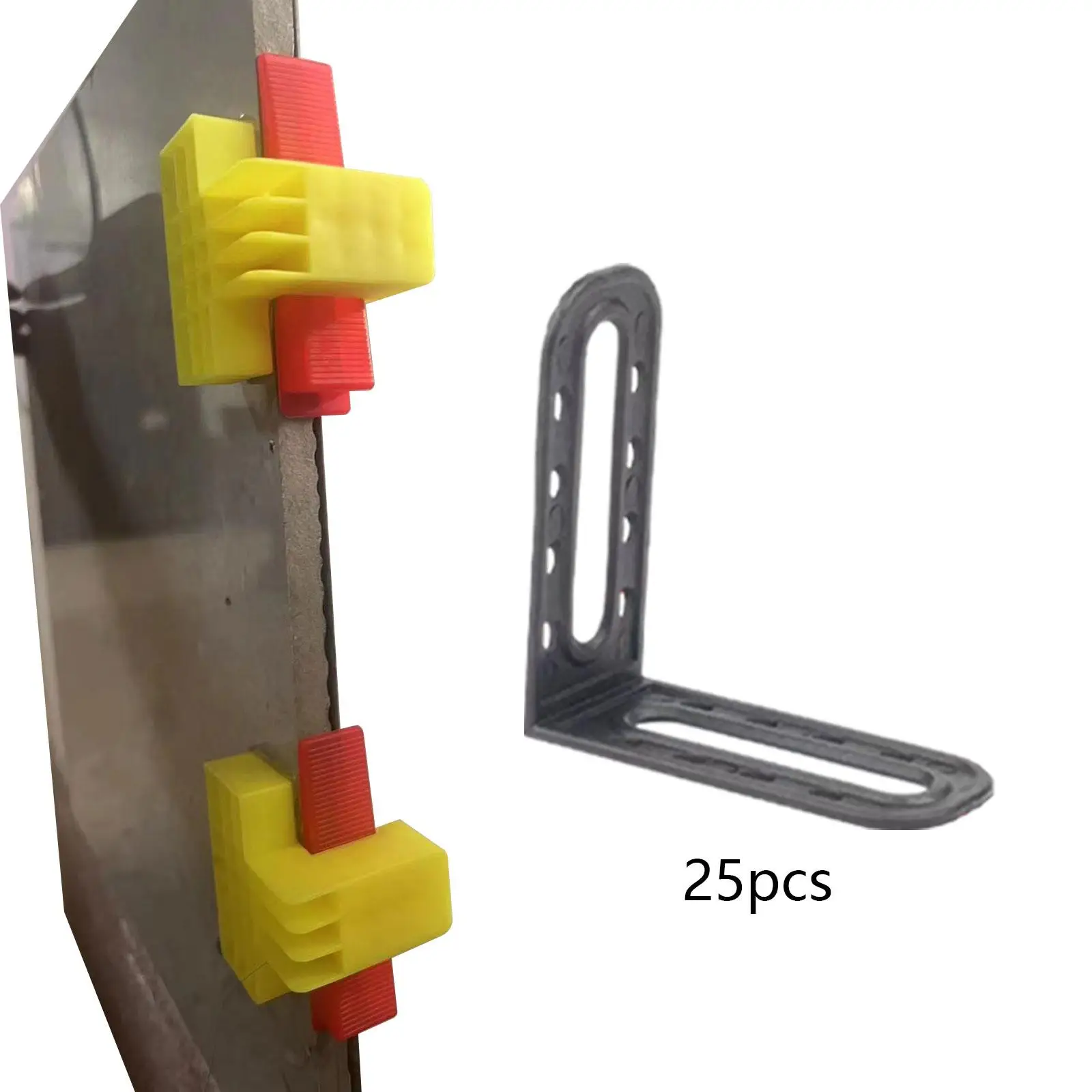 25Pcs Tile Leveling System Right Angle Tool, Wall Floor Tile Adjustment, Tile Stone Installation