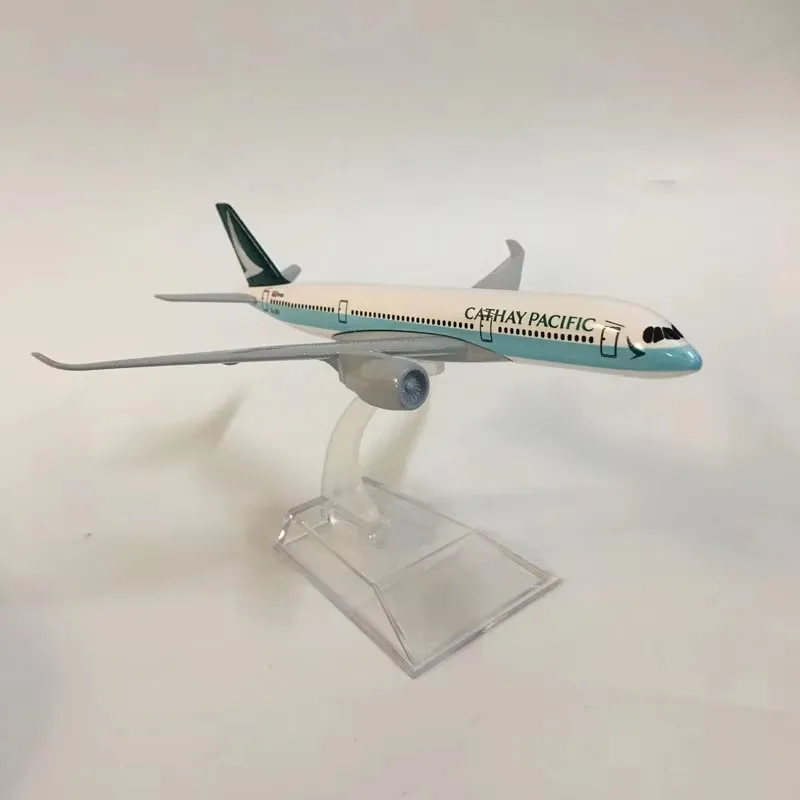 1:400 Scale Cathay Pacific Airways A350 Die-cast Metal Replica 16cm Airplane Model Children's Gift Boy Toys