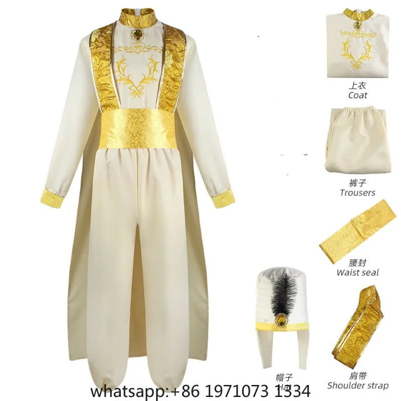 Aladdin Cosplay Costume Outfit Full Set Adult Uniform Halloween Carnival Suit Jasmine Aladdin Costume view 6