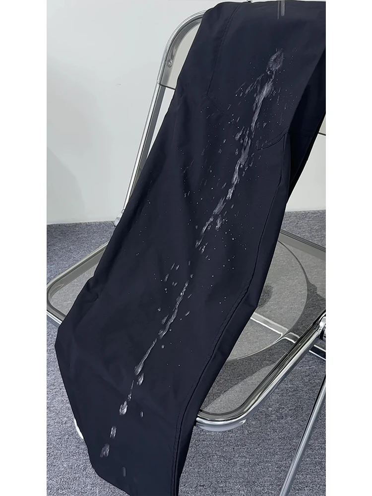 

Qui Dry Wide Leg Pants Men Summer Thin Straight Loose Haome Workwear Waterproof Casual Knife Pants Leisure Trousers