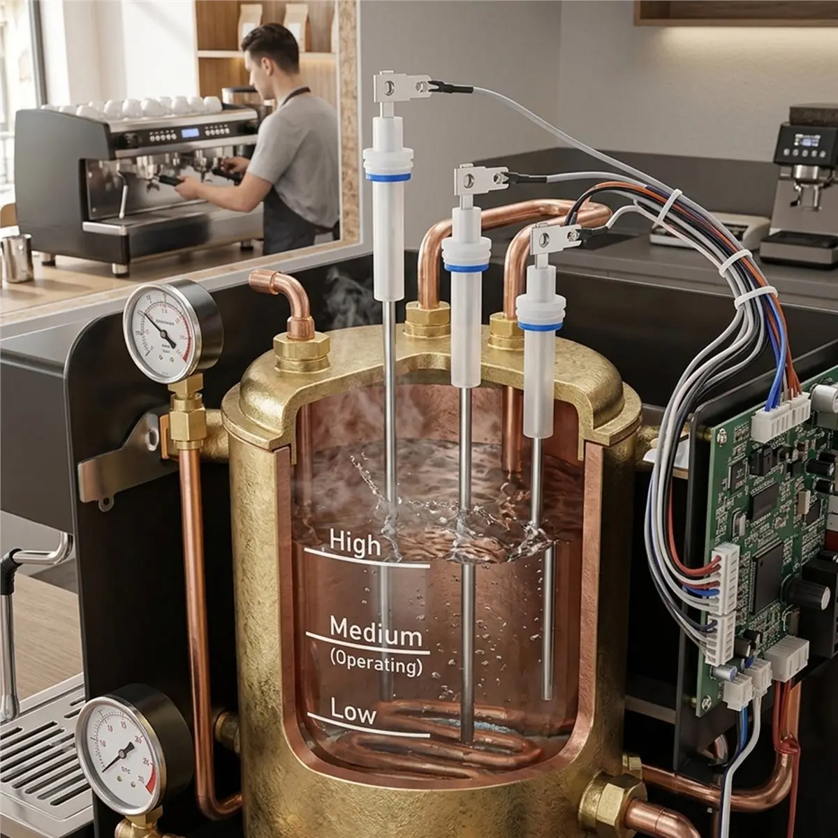 Sonde de niveau d'eau pour machine à café Breville BES920, pièce pour machines à expresso