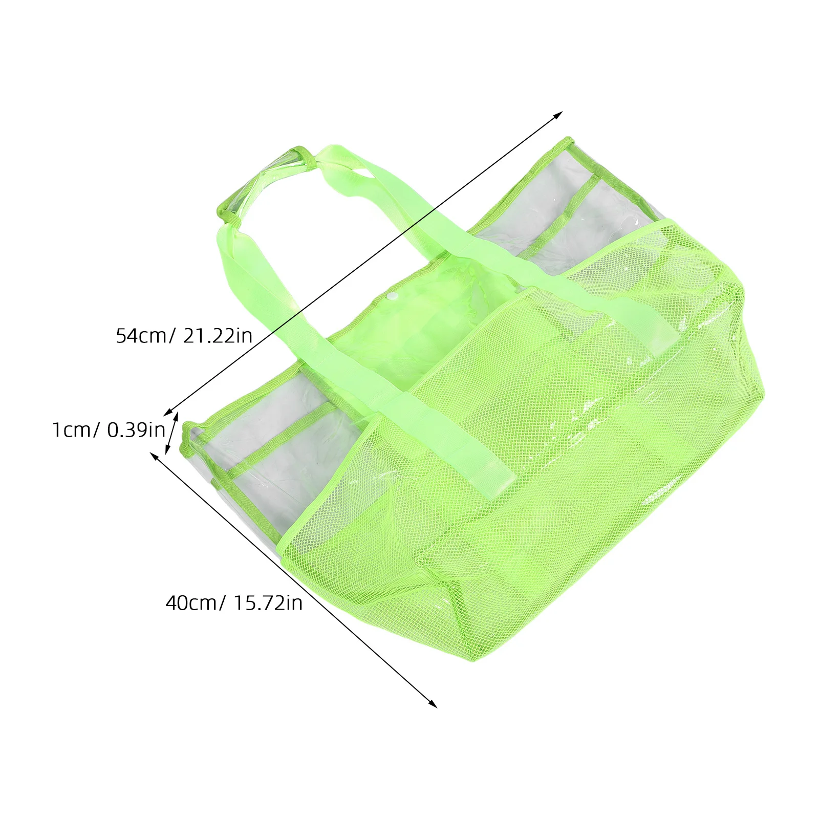 Foldable Lightweight Travel Beach Bag Large Capacity Waterproof Mesh Tote for Outdoor Swimming Vacation Family Beach Essentials