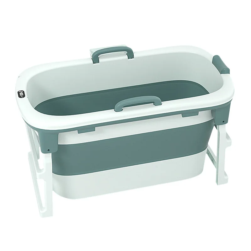 

Folding bath tub Adult Height and lengthen full body Baby swimming Plastic