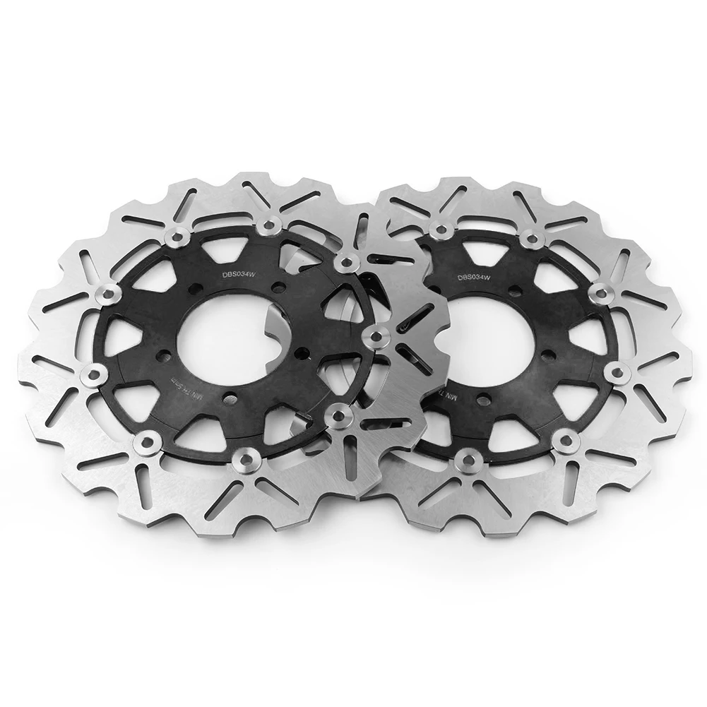 2Pcs Motorcycle Front Brake Disc Rotors For Kawasaki Ninja ZX6R 636 ZX-6R ZX10R & ER6F ER6N Z750 Z1000 Z1000SX & VERSYS 650 1000