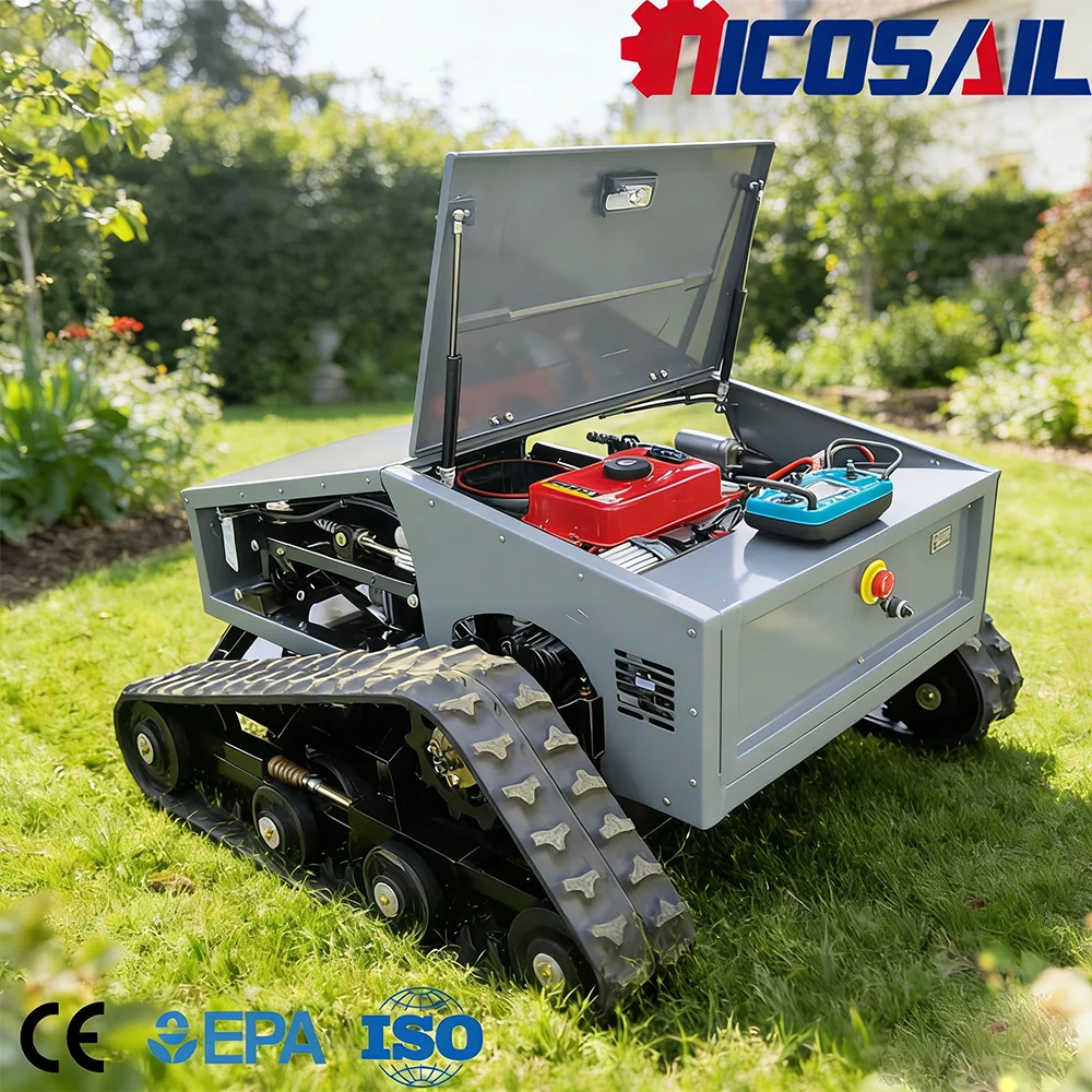 

Nicosail 800mm Remote Cutting Machine CE Approved Euro 5 High Efficiency Wide Cut for Garden Park Use