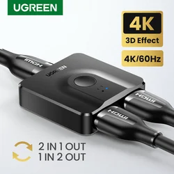 UGREEN Przełącznik HDMI 4K dla Xiaomi Mi Box Dwukierunkowy przełącznik zgodny z HDMI dla Xbox PS4 TV Box Splitter Przełącznik HDMI