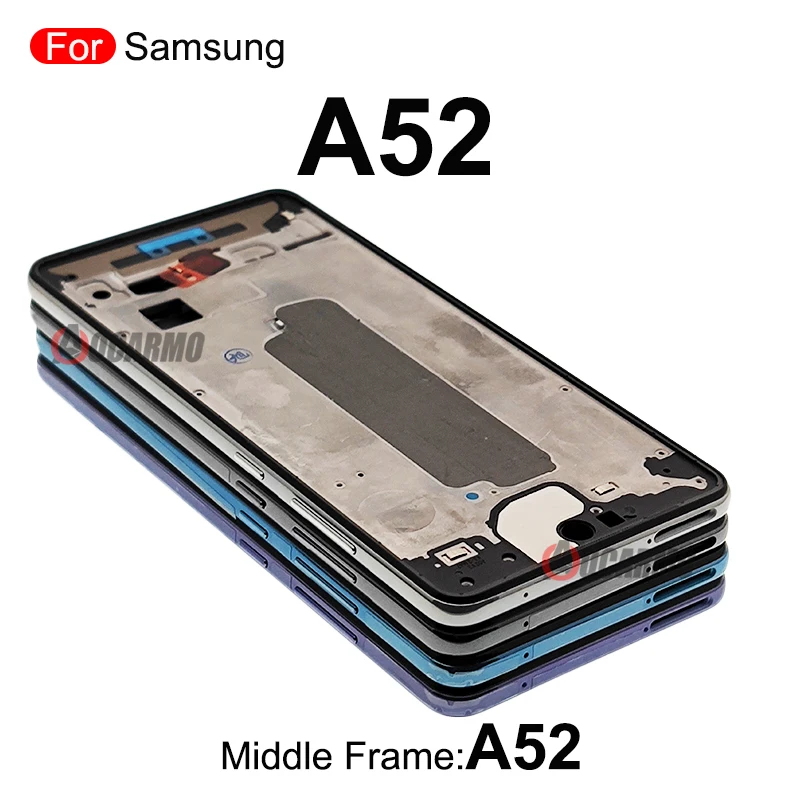 Middle Frame +Side Keys Replacement Repair Parts For Samsung Galaxy A52