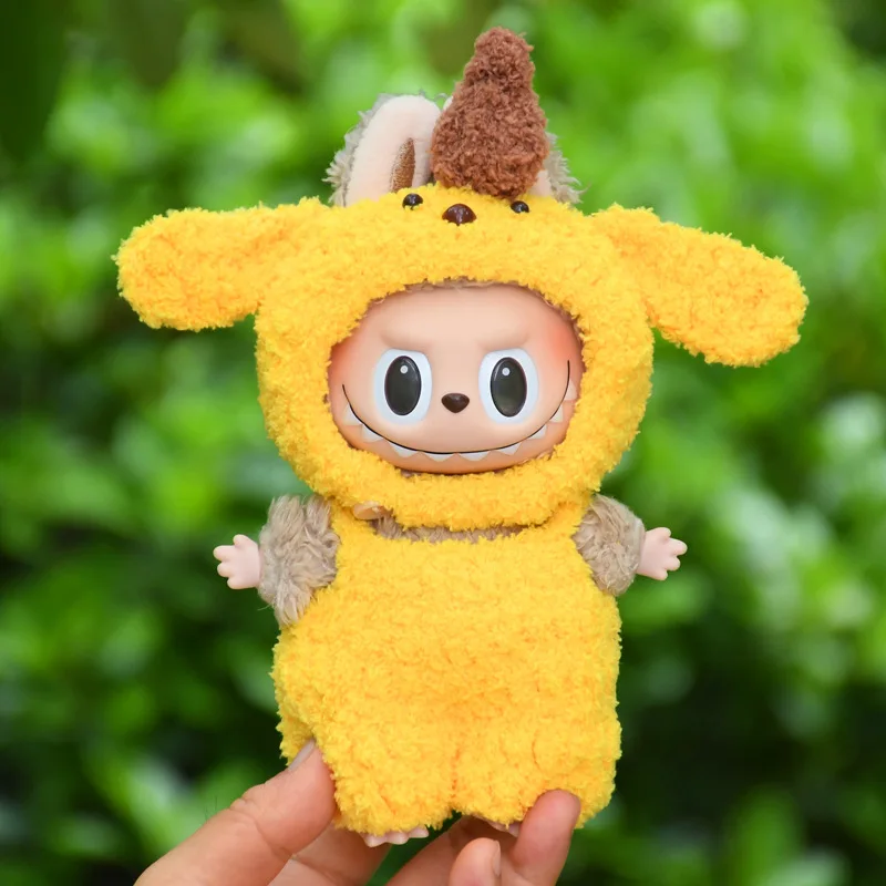 Doll Clothes for 17cm Labubu High quality Handmade Cute Animal Cosplay Set  Adorable Figurine Outfit  Soft Dress Up Accessories