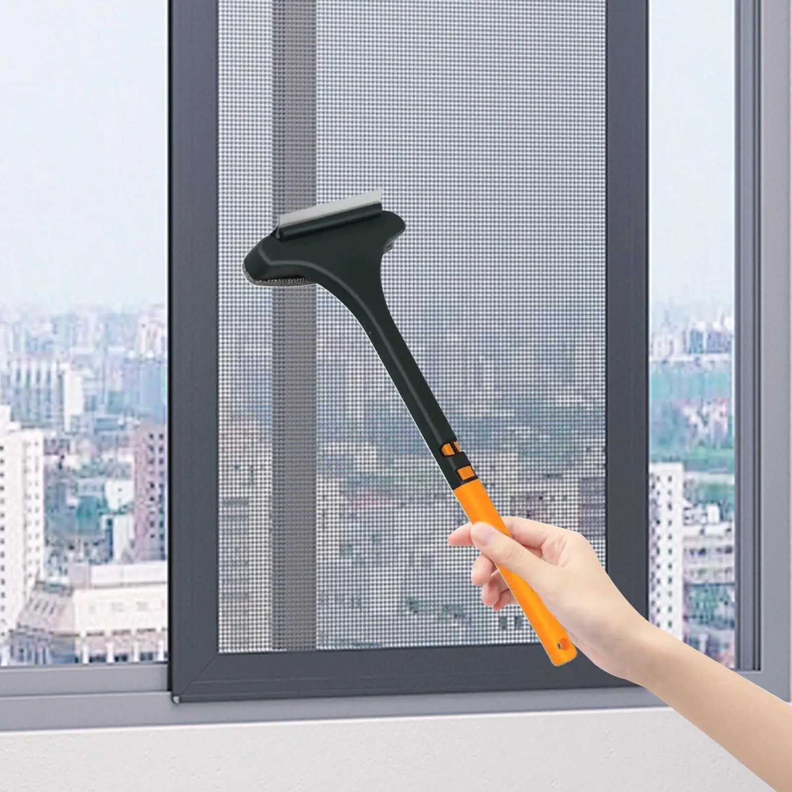 Fensterreiniger, Mehrzweck-Handschaber, kein Entfernen und Waschen des Fensterreiniger-Bürstens erforderlich