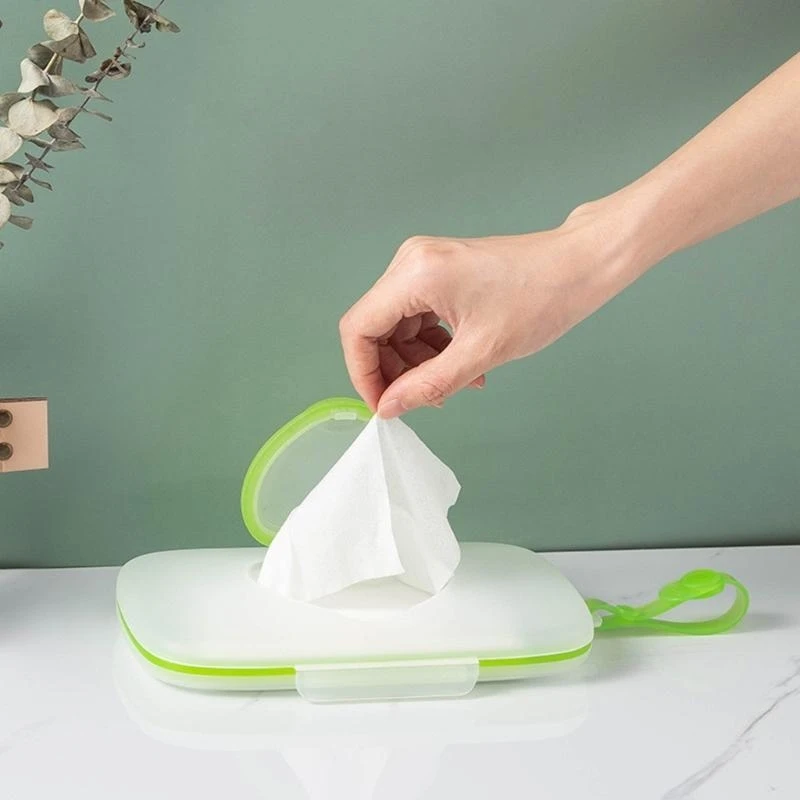 Hộp đựng khăn lau trẻ du lịch J15U Hộp đựng hộp đựng có thể tái sử dụng cho túi tã hàng ngày