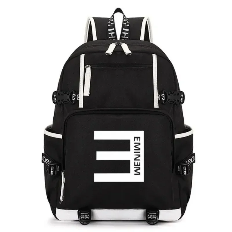 

New High Quality Rapper Eminem Travel Bag unisex Backpack Polyester Bags Waterproof Shoulder Fashion Bags Computer Backpacks
