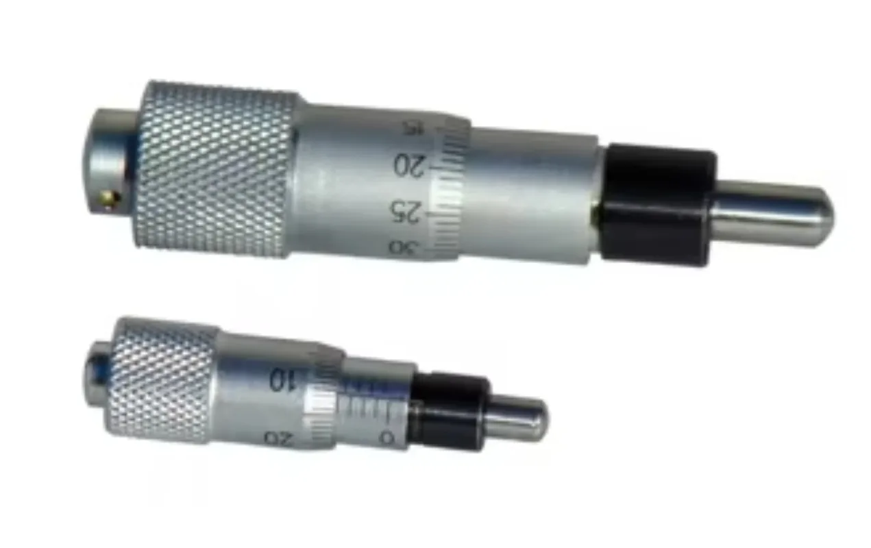 0-50mm Travel Flat and Spherical Micrometer Head with Screw
