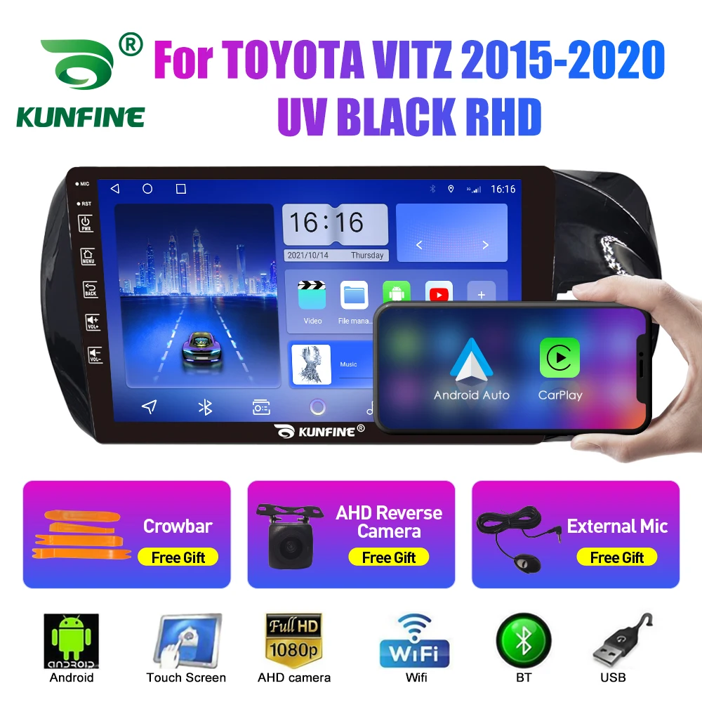 2Din Android Car Radio For TOYOTA VITZ 2015-2020 UV RHD Multimedia Video Player GPS Navigation Stereo Audio Head Unit Carplay 4G