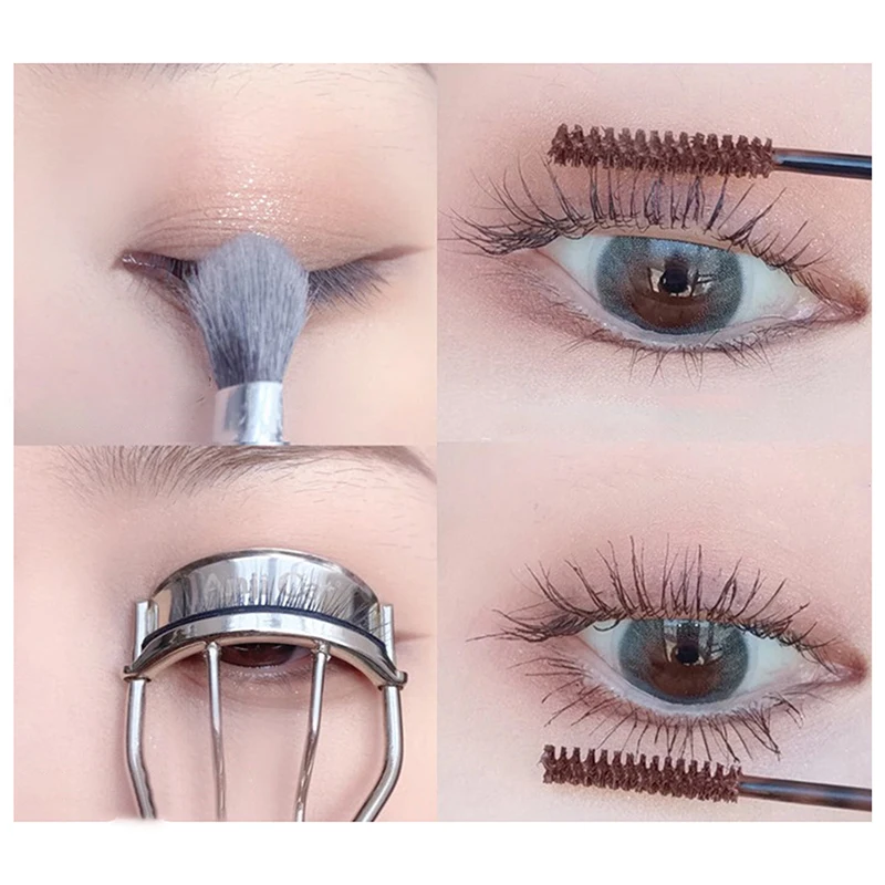 Ultra feine Mascara Curl dicke verlängernde Wimpern Mascara wasserdichte nicht verschmierte braune natürliche Curling feine Pinsel Mascara Make-up