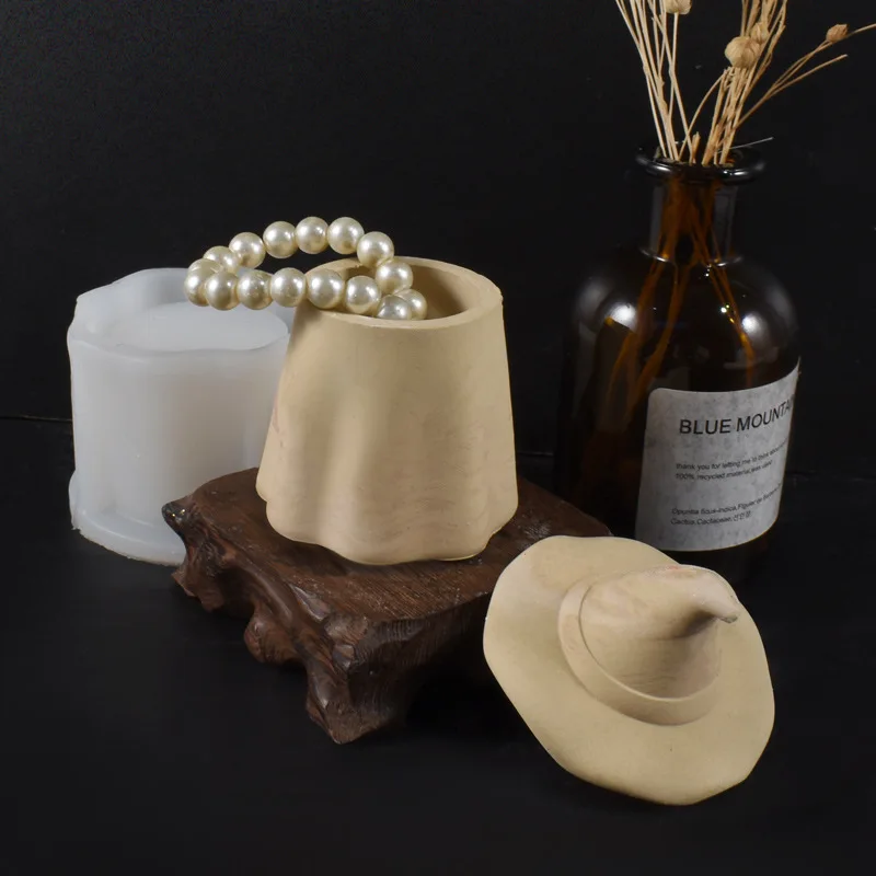 

Форма «сделай сам», шляпа волшебника, свечи, формы для чашек, Хэллоуин, шляпа-призрак, коробка для хранения, гипсовая цементная чашка для хранения, рождественская силиконовая форма