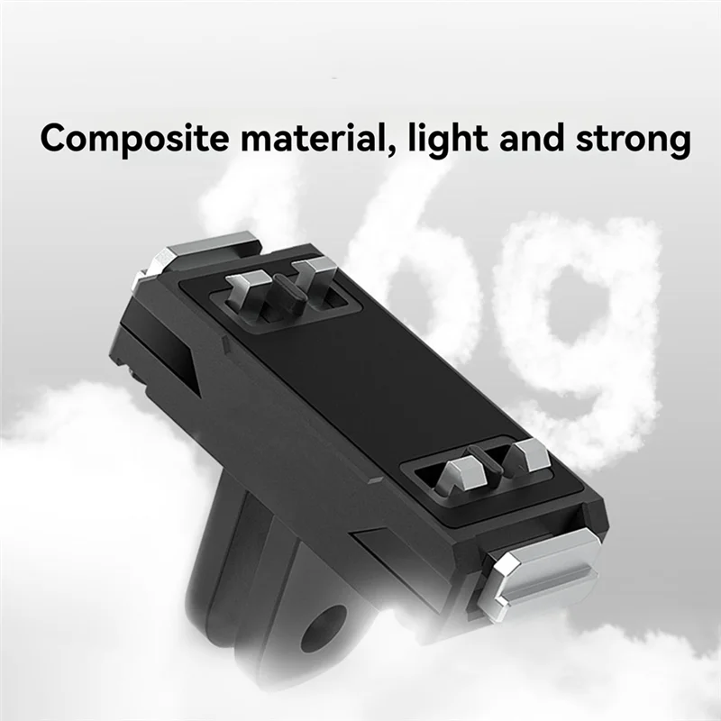 B18B ل Insta360 X5 Ace Pro2 المغناطيسي الإفراج السريع قاعدة قوس ركوب حامل محول للكاميرات الرياضية