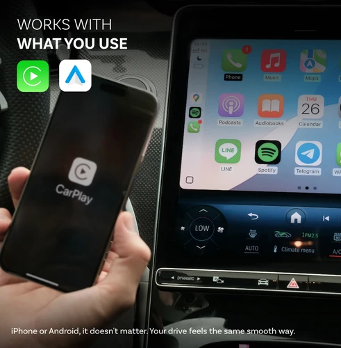 Imagen 2 del producto Ottocast Mini Pico 2 en 1 Dongle inalámbrico CarPlay adaptador inalámbrico Android Auto 5,0 Wifi Plug and play para 98% de los coches