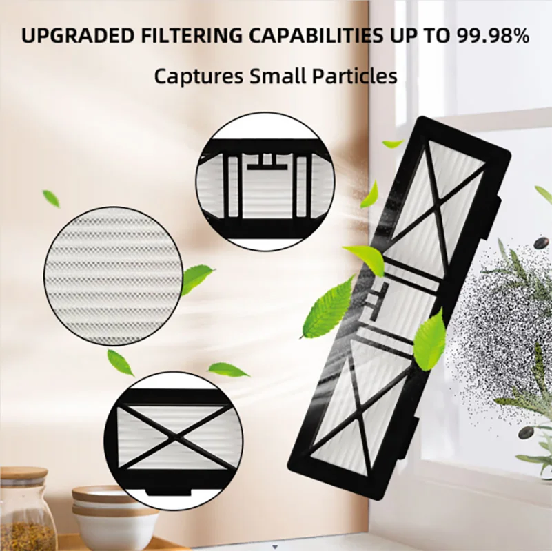 Untuk Neato Botvac D seri D3 D4 D5 D6 D7 D70E D75 D80 D85 D9 D10 Robot penyedot debu sikat sisi utama suku cadang Filter Hepa