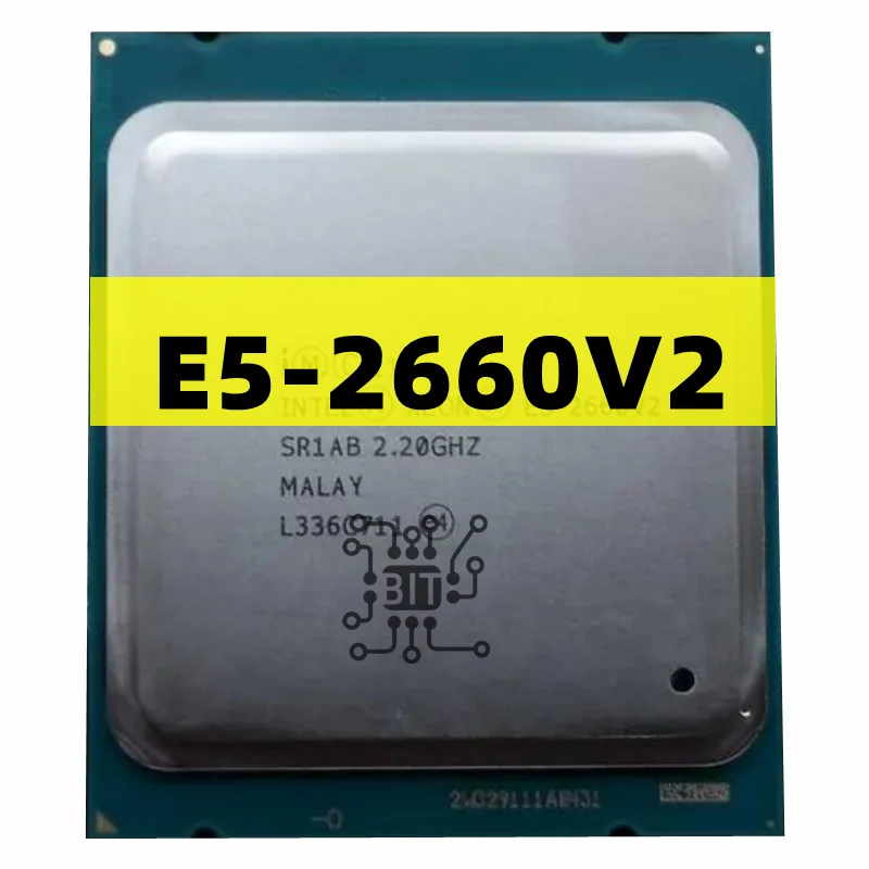 Imagem -02 - Lga 2011 Processador Cpu 2.2ghz 10 Core e 20 Threads 95w E52660 v2 Suporte a Placa Mãe X79 Pcs e5 2660 v2