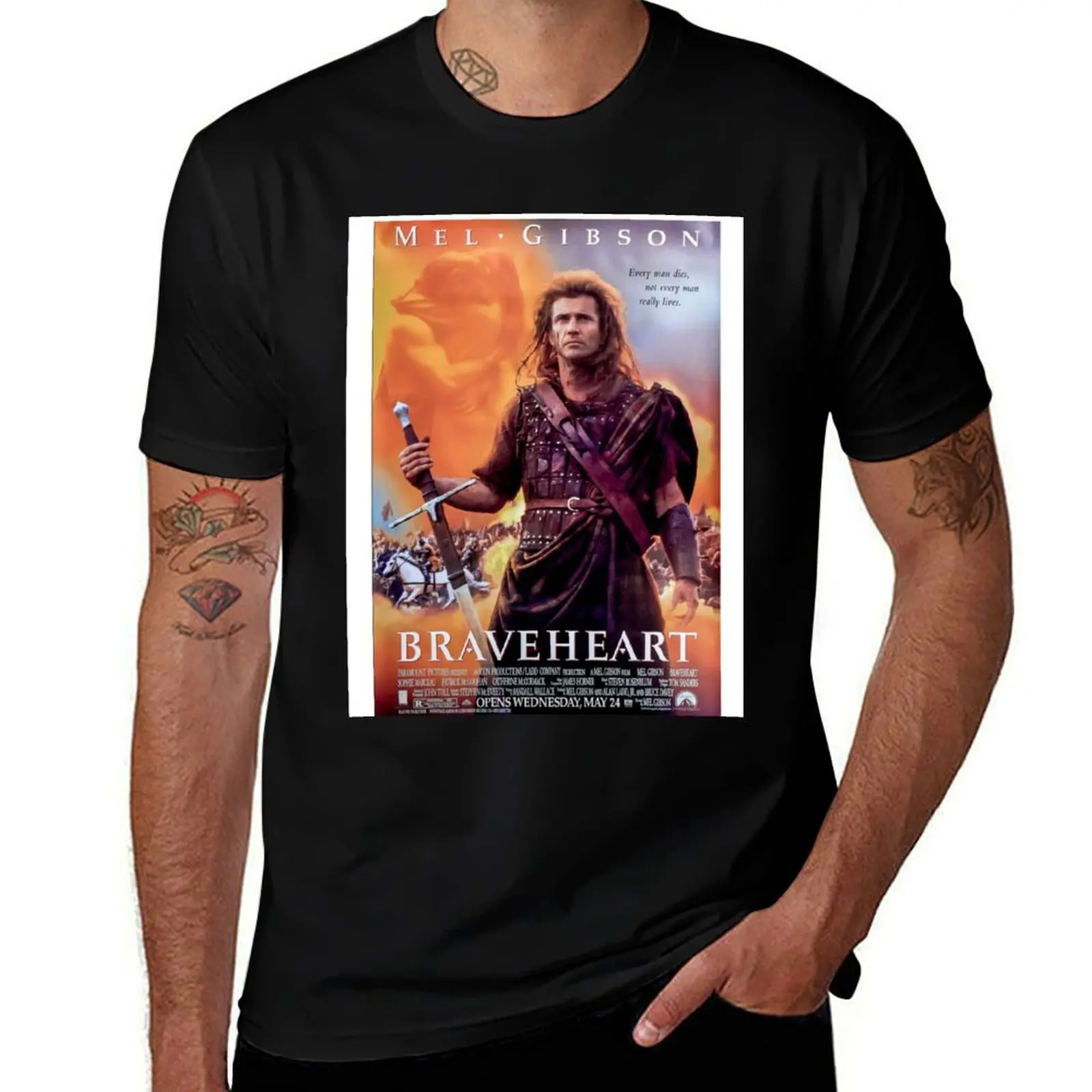 

Braveheart Movie poster T-Shirt printed t shirts for man graphic t shirts for man T-Shirt