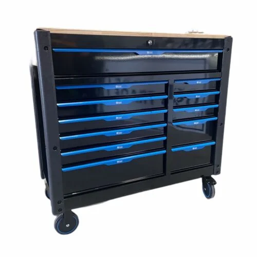 Heavy-Duty Stainless Steel Auto Repair Rolling Box 7-Drawer Metal Tool Chest Workshop Toolbox Trolley Cabinet with tools