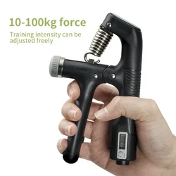 Hand Grip Strengthener (Smart Counting) Adjustable Resistance 10 - 100KG Forearm Exerciser Grip Strength Trainer Muscle Building