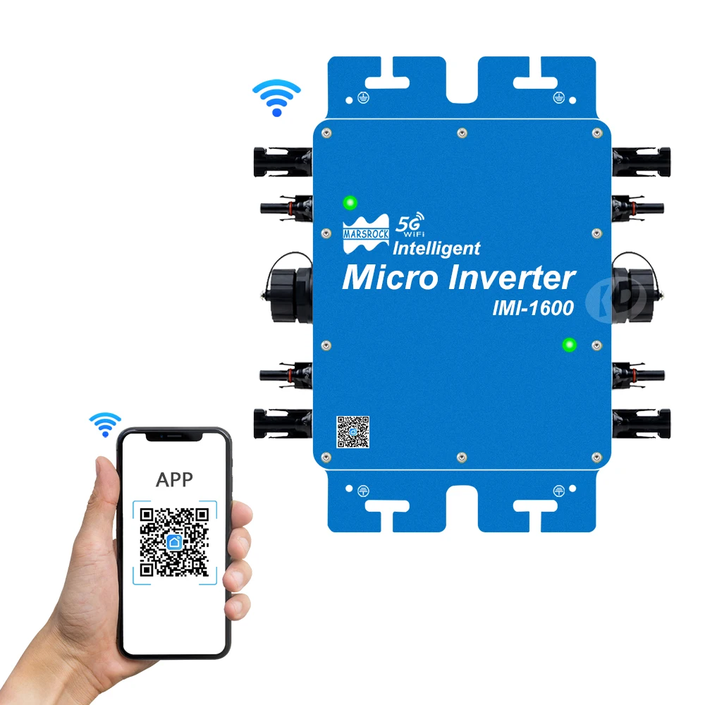 Imagem -04 - Inversor Solar Inteligente para Sistema pv 1600w Mppt Micro Inversor Grid Tie Entrada 2250v dc Saída 120v 230vac Impermeável Função Wifi